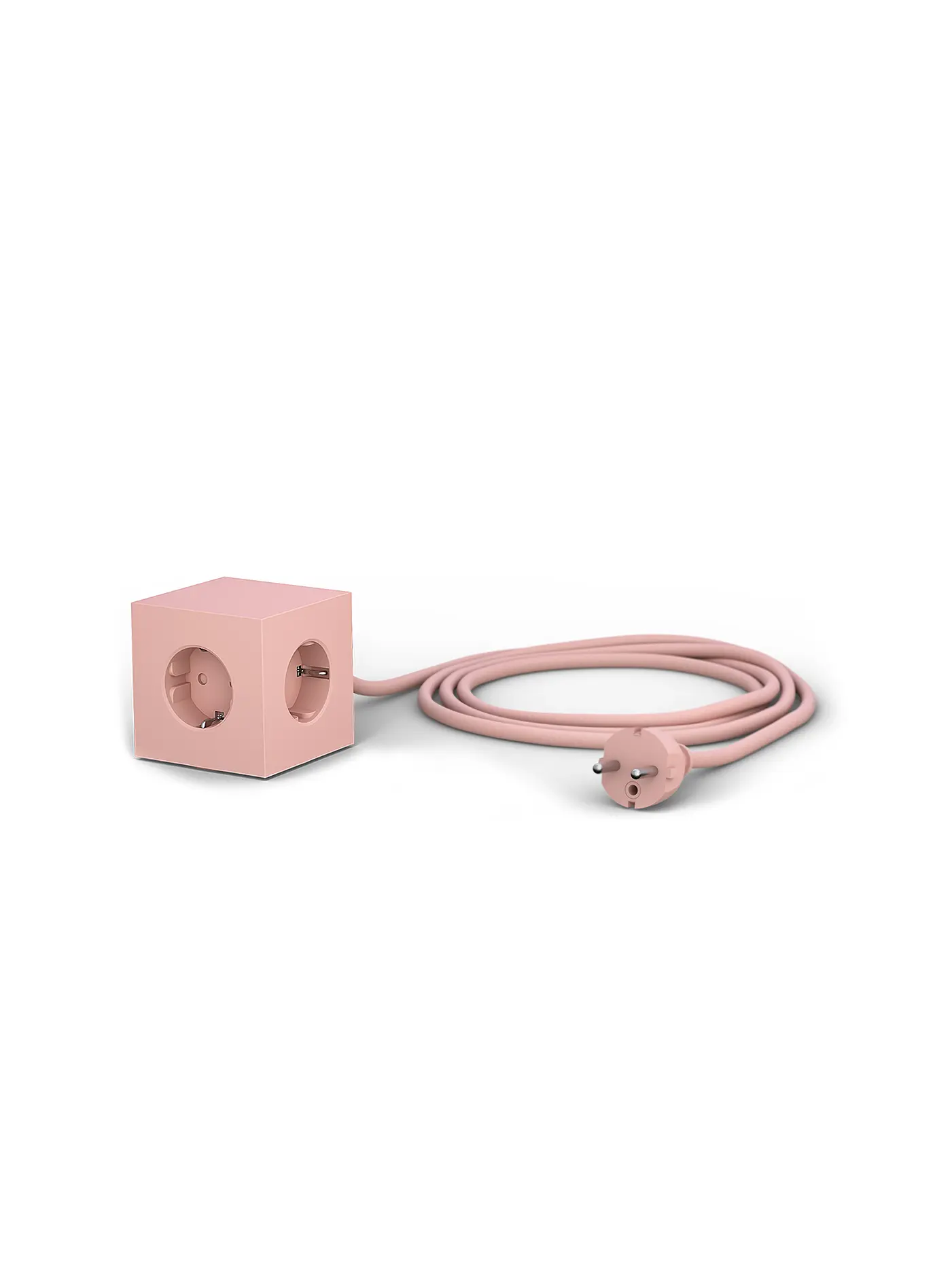 AVOLT | Mehrfachsteckdose Square 1 F 1.8MT Old Pink | 